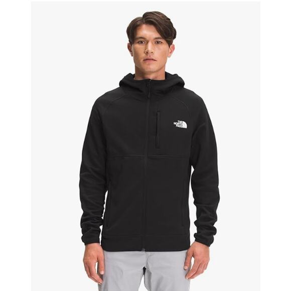THE NORTH FACE Men's Full Zip Canyonlands Jacket Medium Black Hoodie Fleece NWT - Picture 1 of 13